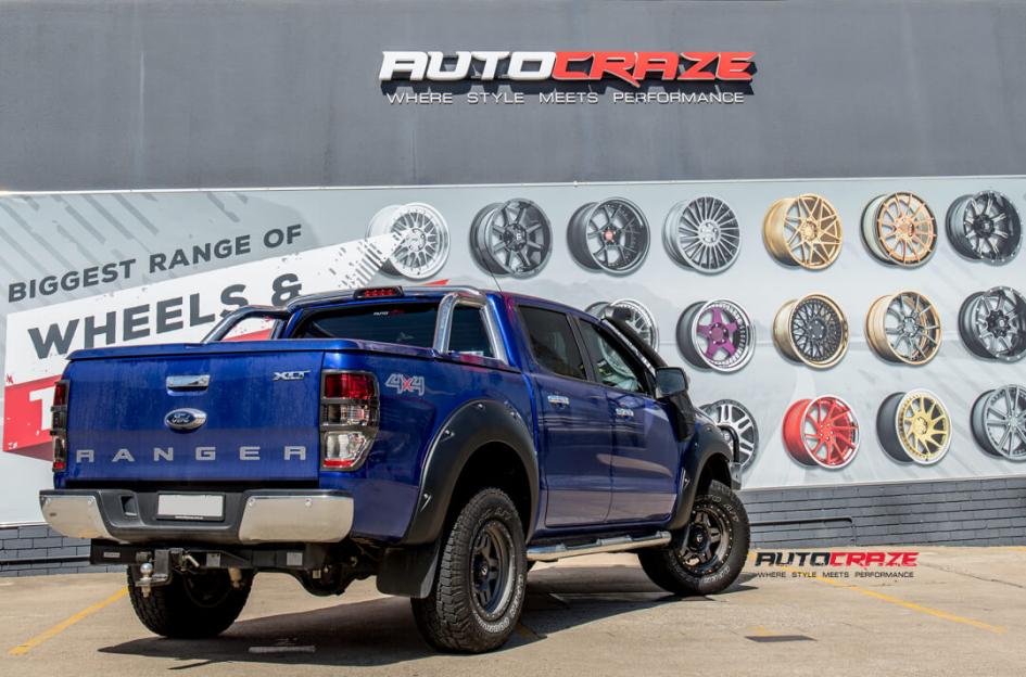 FORD RANGER ANZA MATTE ANTHRACITE WITH BLACK RING